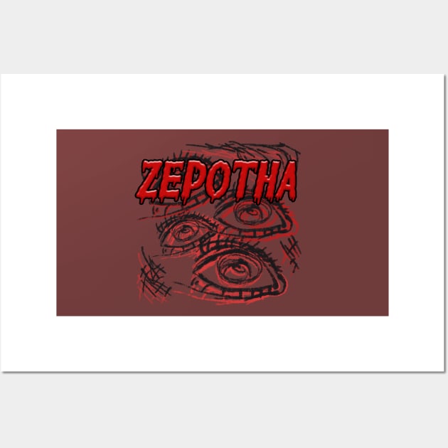 Zepotha Eyes Design Wall Art by RoserinArt